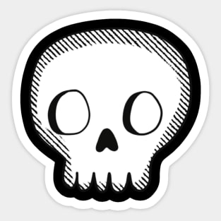 Cute Halloween skull Sticker